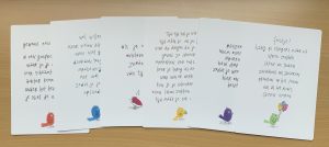 Set kaarten bij boekje Set van 6 (wens)kaarten bij boekje Zeeën van Tijd