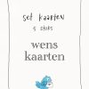 Set van 5 wenskaarten