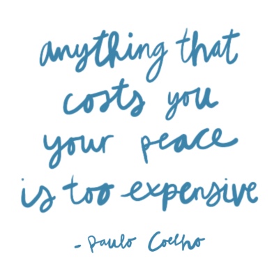 Quote over innerlijke rust van Paulo Coelho